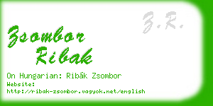 zsombor ribak business card